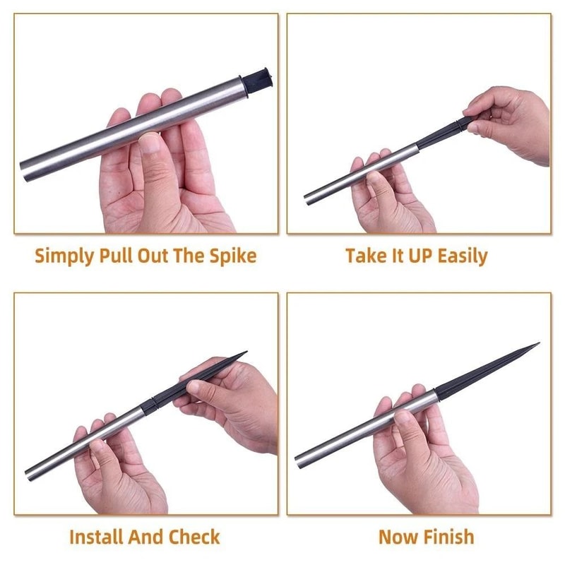 Stainless Steel LED Solar Landscape Path Lights Outdoor Garden Lighting EnergySaving Durable 5