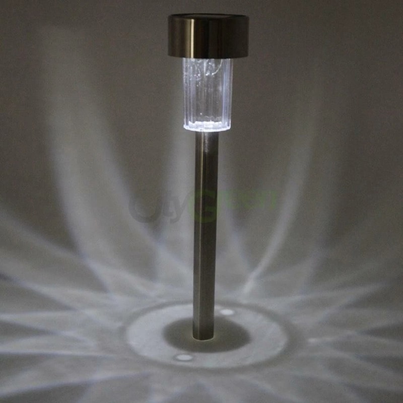 Stainless Steel LED Solar Landscape Path Lights Outdoor Garden Lighting EnergySaving Durable 0