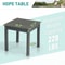 WeatherResistant Garden Square Side Table Durable Compact Outdoor End Table 5