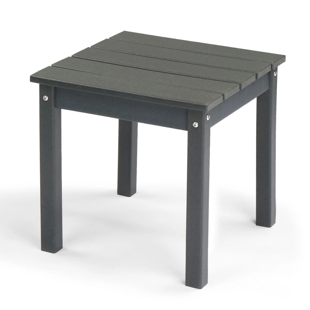 WeatherResistant Garden Square Side Table Durable Compact Outdoor End Table 1