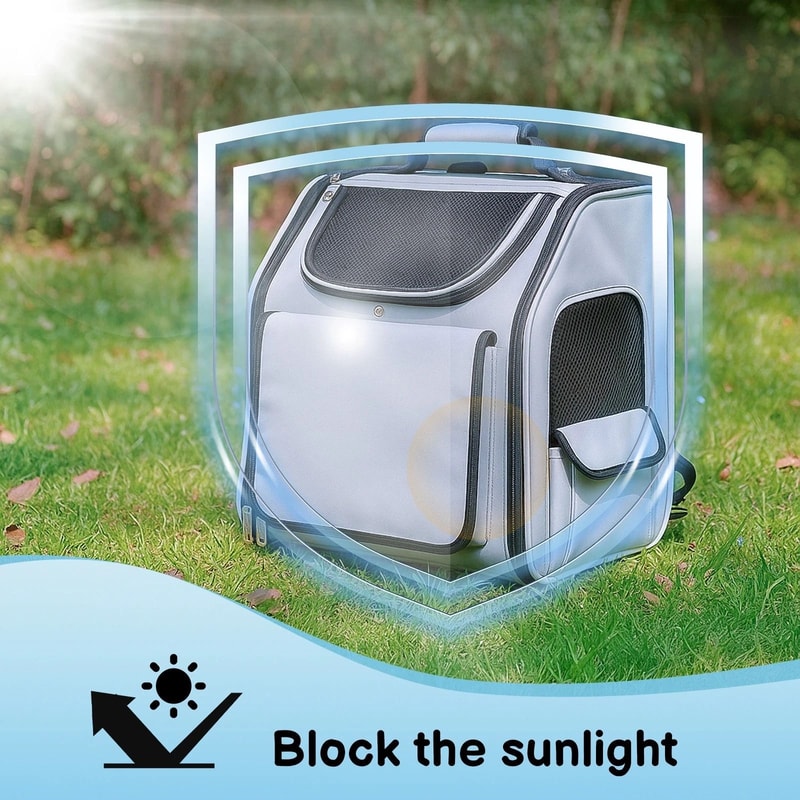 Expandable Outdoor Pet Backpack Carrier For Small Pets Comfortable Cat Dog Travel Bag With Ventil 5