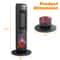 Tower Space Heater With Flame Oscillation Timer Remote Control 7