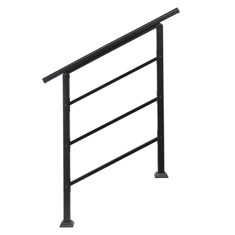 Adjustable Iron Handrail For Outdoor Steps Durable WeatherResistant Easy Installation 6