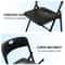 Heavy Duty Plastic Folding Chair With Reinforced Steel Frame Portable And WeatherResistant 4