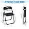 Heavy Duty Plastic Folding Chair With Reinforced Steel Frame Portable And WeatherResistant 5