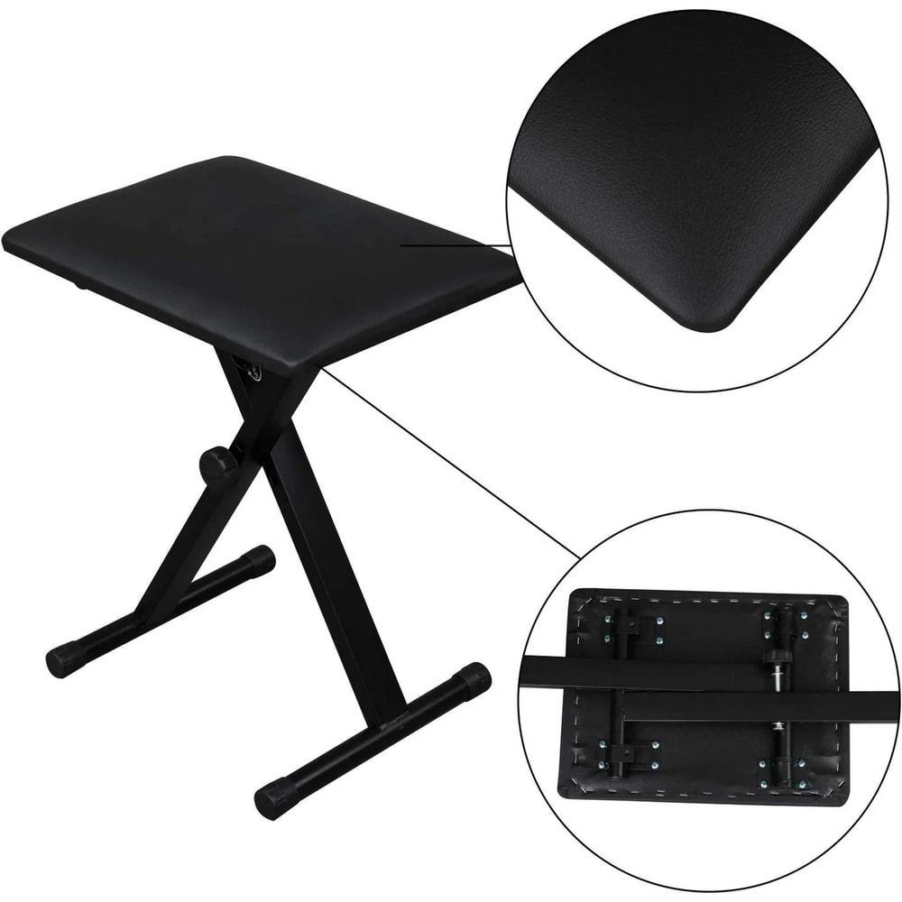 Heavy Duty Keyboard Stand And Bench Adjustable Durable Piano Stand With Comfortable Bench For Musi 6