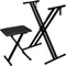 Heavy Duty Keyboard Stand And Bench Adjustable Durable Piano Stand With Comfortable Bench For Musi 1
