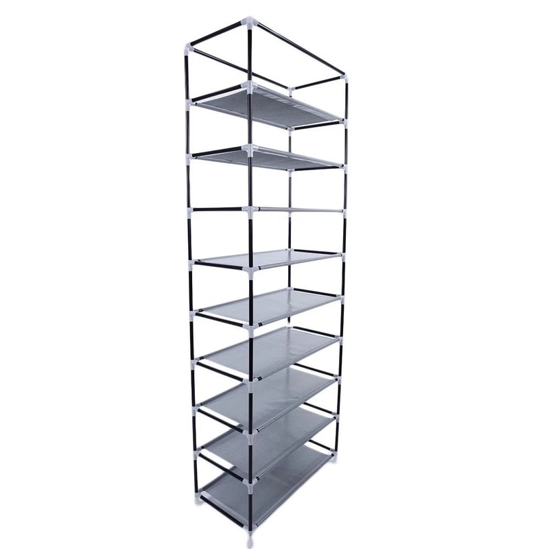 Free Standing Shoe Rack With Dustproof Cover Shoe Shelf Storage Organizer 1