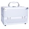 Aluminum Makeup And Jewelry Storage Box Cosmetic Button Lock Organizer For Travel 0