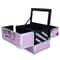 Aluminum Makeup And Jewelry Storage Box Cosmetic Button Lock Organizer For Travel 4