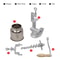 Manual Kitchen Grain Mill Grinder Hand Crank Oats Nut And Coffee Grinder For Home Use 4
