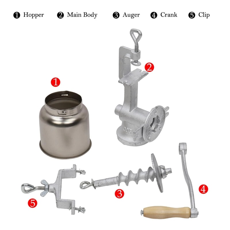 Manual Kitchen Grain Mill Grinder Hand Crank Oats Nut And Coffee Grinder For Home Use 4