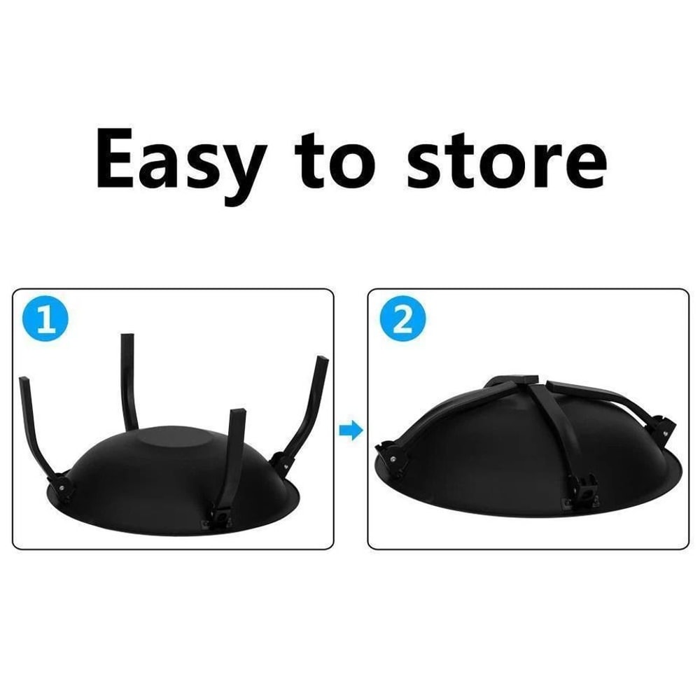 Folding Wooden Fire Pit Outdoor Garden Heater Bowl For Backyard Decor And Wood Burning 2