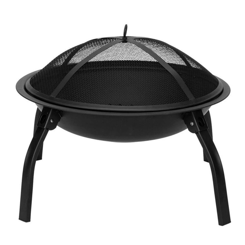 Folding Wooden Fire Pit Outdoor Garden Heater Bowl For Backyard Decor And Wood Burning 1