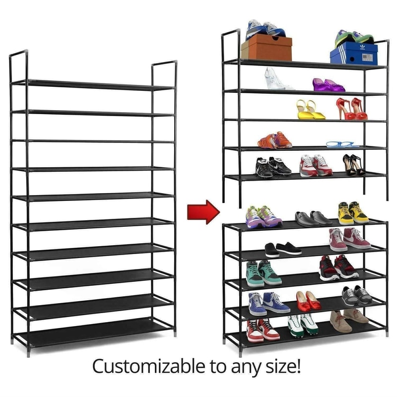 Stackable Stainless Steel Shoe Rack Storage Shelf 2