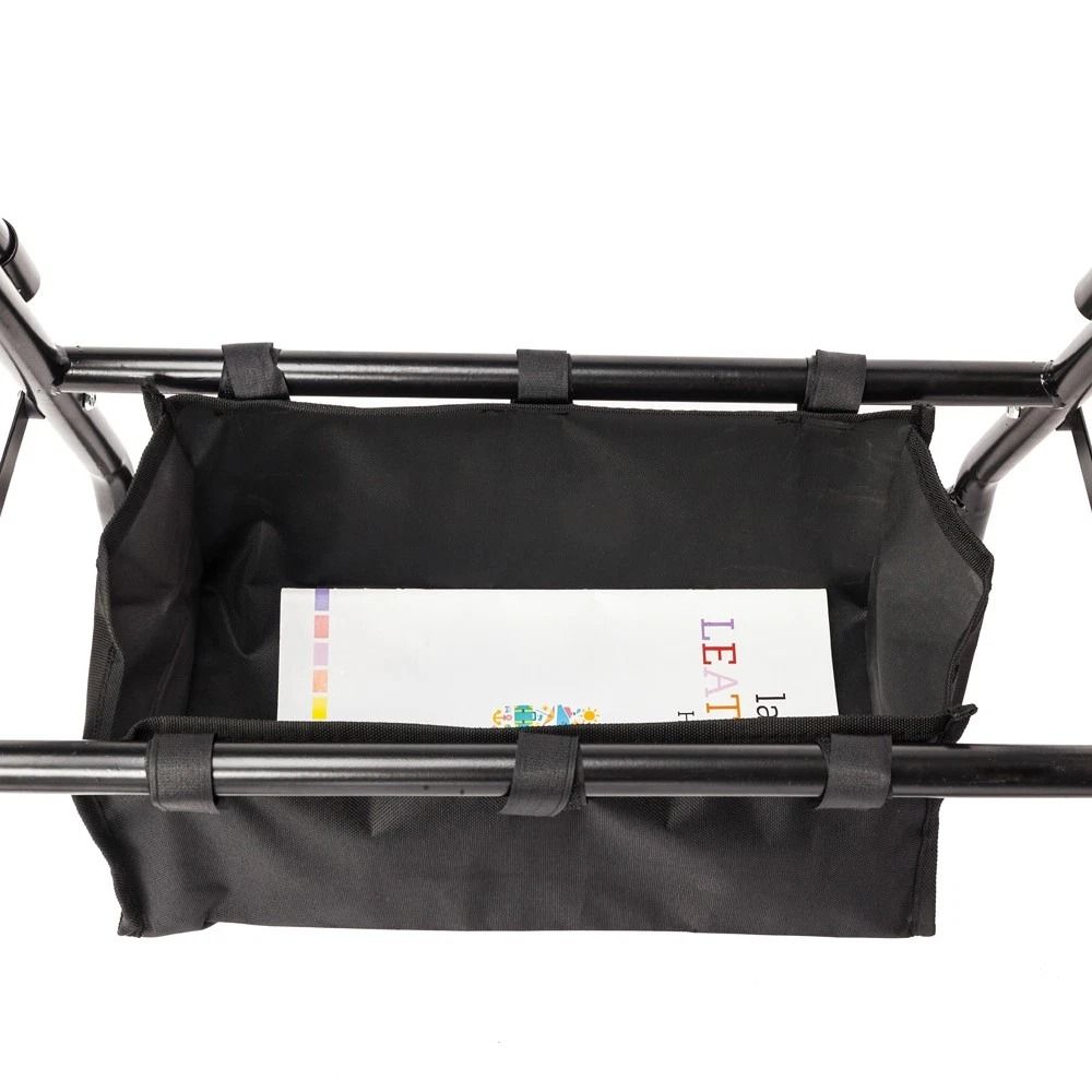 Lightweight Aluminum Rollator Walker With Curved Back Seat Adjustable Height 6