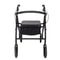 Lightweight Aluminum Rollator Walker With Curved Back Seat Adjustable Height 1