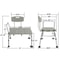 Wheelchair Shower Transfer Bench With Hand Rail Adjustable Bath Seat For Easy Mobility 3