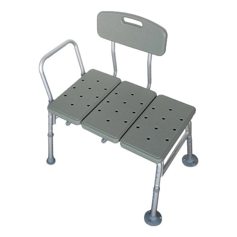 Wheelchair Shower Transfer Bench With Hand Rail Adjustable Bath Seat For Easy Mobility 1