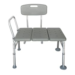 wheelchair shower transfer bench with hand rail - adjustable bath seat for easy mobility