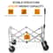 Folding Beach Cart Collapsible Utility Garden Shopping Cart 8