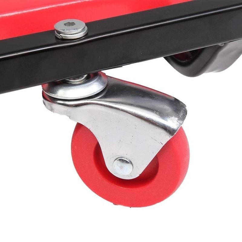 Adjustable Rolling Mechanic Creeper Seat With Cushion For Garage Shop Repair Work 3