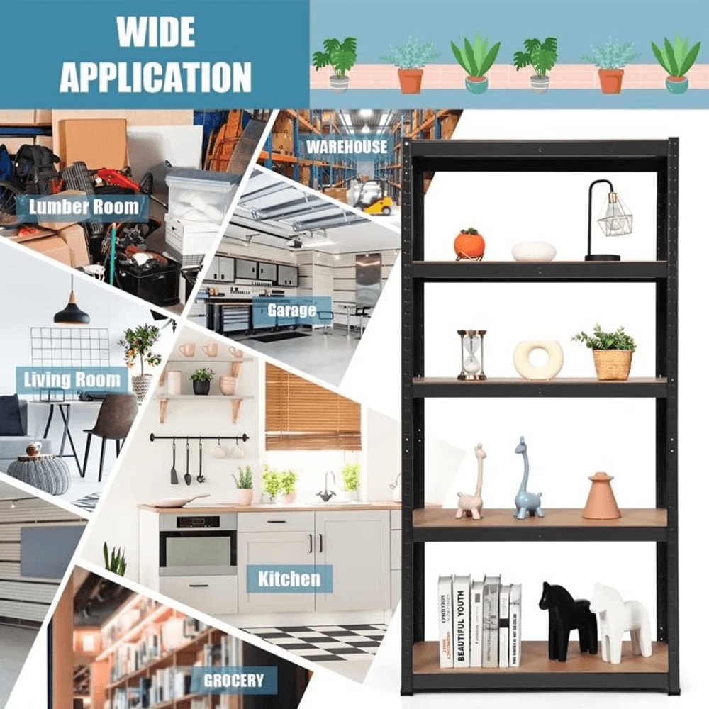 Heavy Duty Metal Shelving Unit Garage Storage Organizer For Home Office 3