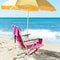 Portable Folding Beach Chair With Cup Holder Backpack Design 3