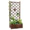 Wood Planter Raised Garden Bed With Trellis Outdoor Garden Box For Climbing Plants And Vegetables 3