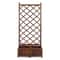 Wood Planter Raised Garden Bed With Trellis Outdoor Garden Box For Climbing Plants And Vegetables 1