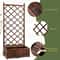 Wood Planter Raised Garden Bed With Trellis Outdoor Garden Box For Climbing Plants And Vegetables 4