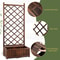 Wood Planter Raised Garden Bed With Trellis Outdoor Garden Box For Climbing Plants And Vegetables 4