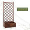 Wood Planter Raised Garden Bed With Trellis Outdoor Garden Box For Climbing Plants And Vegetables 5