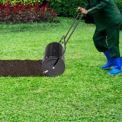 compost spreader peat moss roller lawn spreader – efficient lawn care, heavy-duty, ergonomic handle