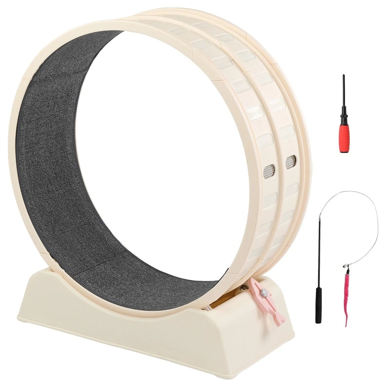 Large Cat Exercise Wheel With Lock Cat Treadmill For Indoor Play 9