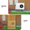 Divided Style Splicing Plain Fir Wooden Fence Outdoor Garden Panel 2