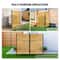 Divided Style Splicing Plain Fir Wooden Fence Outdoor Garden Panel 5
