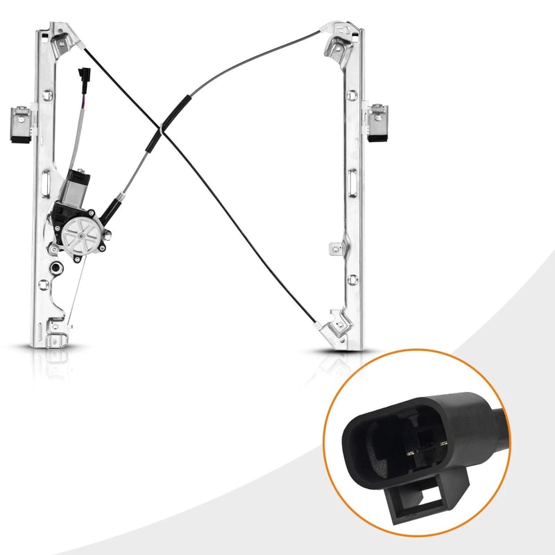 Front Driver Left Window Regulator And Motor 4