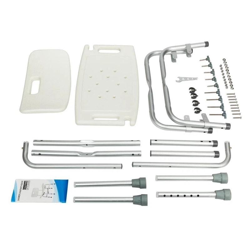 Adjustable Bathtub Shower Seat Chair With Back Support 7