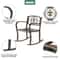 Heavy Duty Metal Double Rocking Chair For Outdoor Patio Garden Glider Bench 2