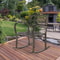 Heavy Duty Metal Double Rocking Chair For Outdoor Patio Garden Glider Bench 6