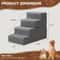 Foam Pet Stairs For Bed Or Couch Portable Detachable Versatile 0