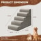 Foam Pet Stairs For Bed Or Couch Portable Detachable Versatile 2