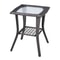 Outdoor Side Table For Patio Porch Balcony AllWeather Coffee Bistro Table With Storage Easy Asse 4