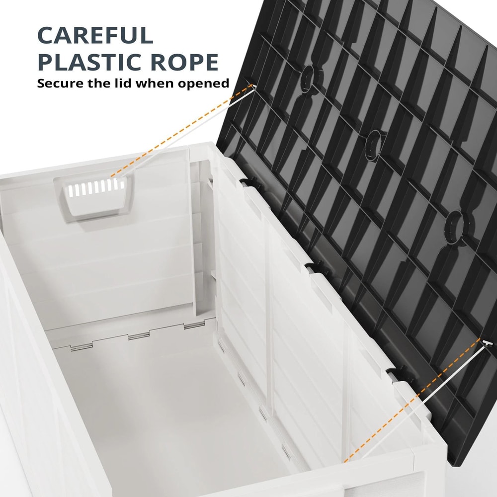 Portable Foldable Outdoor Storage Box With Wheels Fast Installation 3