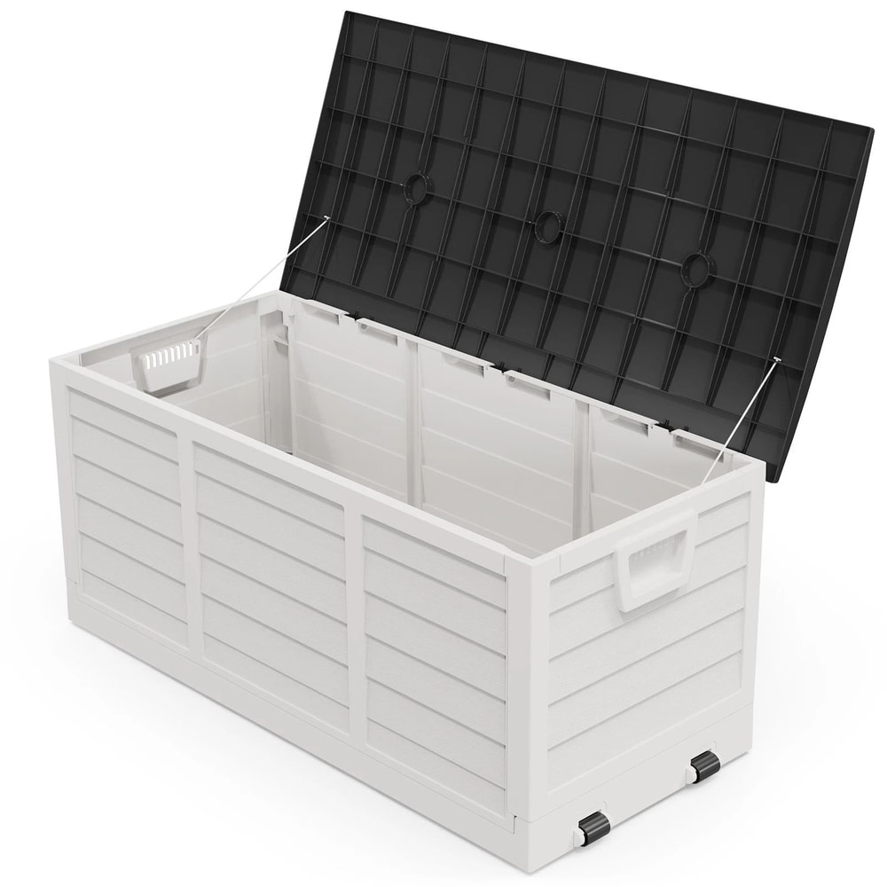 Portable Foldable Outdoor Storage Box With Wheels Fast Installation 1