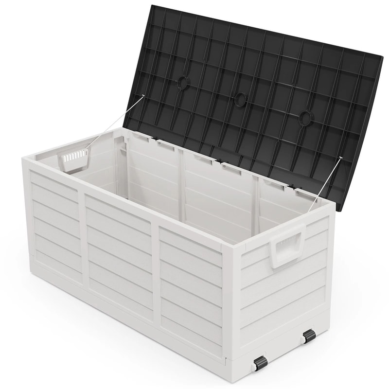 Portable Foldable Outdoor Storage Box With Wheels Fast Installation 1