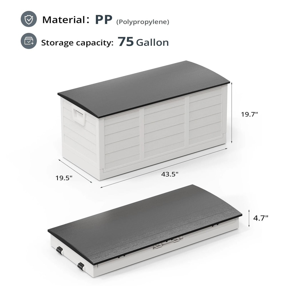 Portable Foldable Outdoor Storage Box With Wheels Fast Installation 4