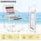 Portable Folding Beach Chair With High Back And Breathable Fabric Lightweight Perfect For Camping 3