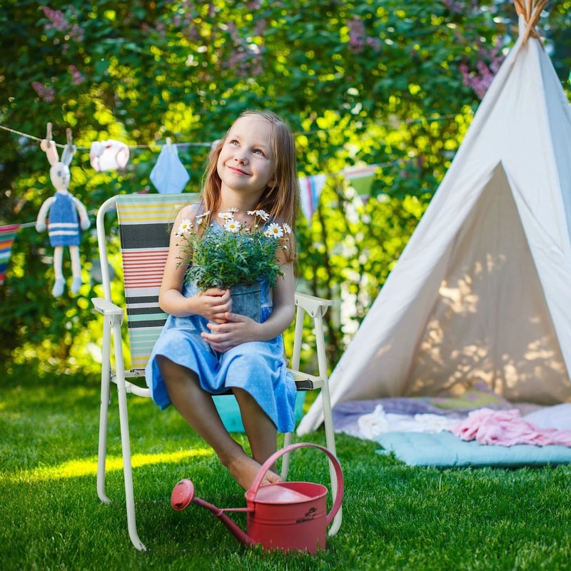 Portable Folding Beach Chair With High Back And Breathable Fabric Lightweight Perfect For Camping 6